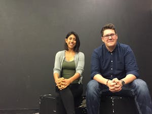 Anya Hernandez and Evan Carson, the new leadership team of Binary Theater, pictured on Sept. 20.