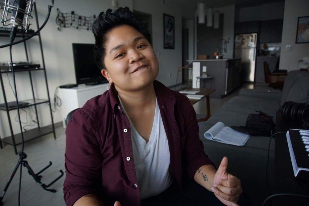 Joey Unami said she felt more connected to other ASU students after cutting her hair and performing her music on campus. Photo courtesy of Joey Unami.