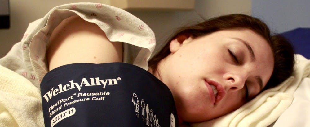 Procopio visits the Banner Desert Medical Center emergency room April 21 for an emergency saline infusion during a POTS episode. She receives saline infusions on an as-needed basis as a “temporary quick fix,” and she has received about five so far this year. Usually a major fainting episode precedes a saline infusion.