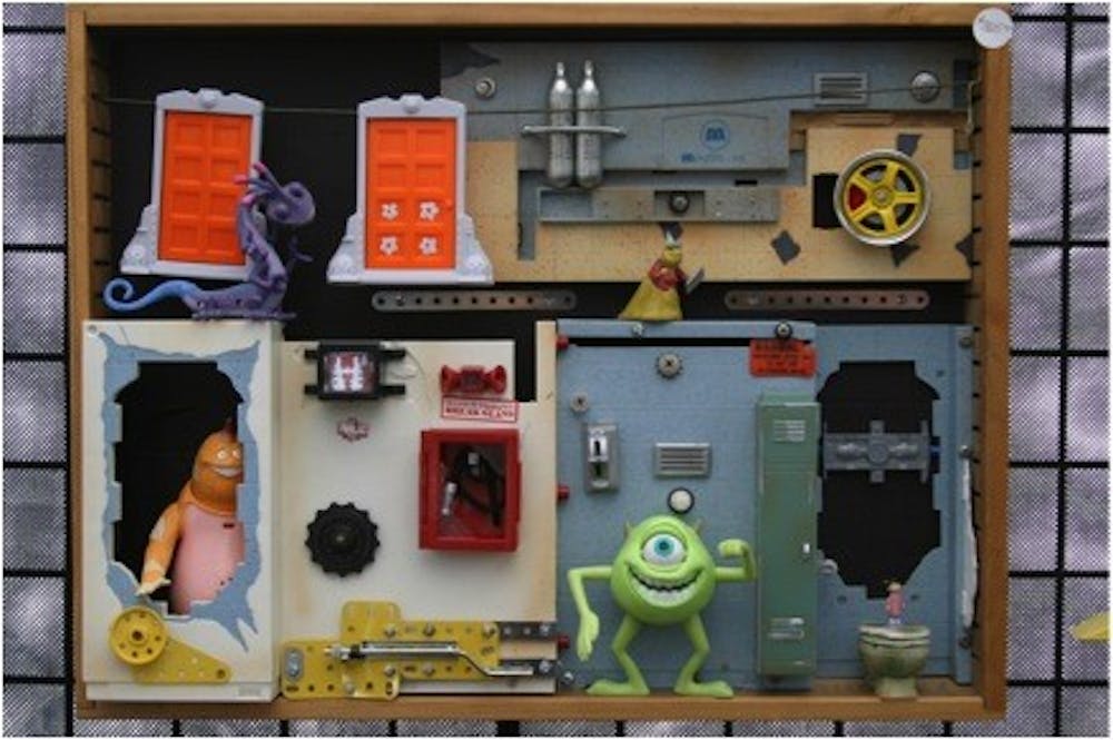 A Monster’s Inc. inspired box. Photo by Cindy Pruett. 