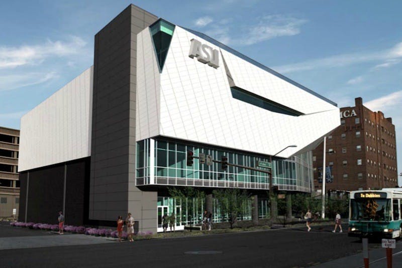 A rendering of what the new downtown campus SRC will look like when finished. Photo courtesy ASU