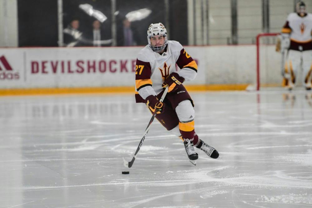 ASU men's hockey picks up a series split against Harvard - The Arizona ...