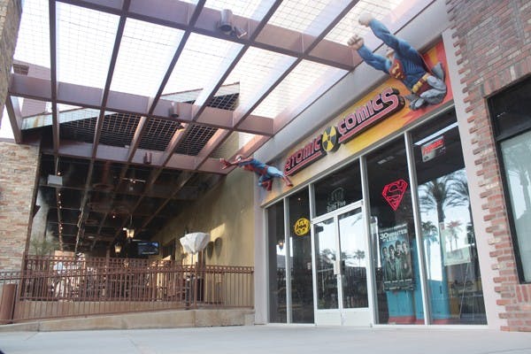 COMICS CRUMBLED: After serving Arizona comic book fans for 25 years, Atomic Comics is closing its doors. The store declared bankruptcy after being hit hard by the economic recession and leaves a void in the Valley’s comics community. (Photo by Taylor Lineberger)