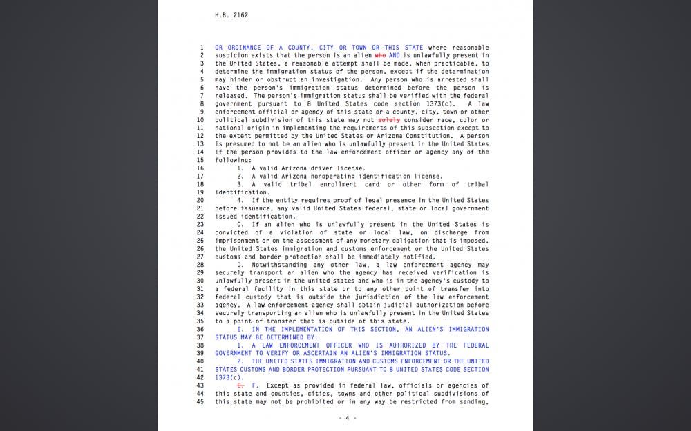 Documents relating to S.B. 1070