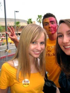 Football revelers at Saturday's game. Photo courtesy Paige Devitt.