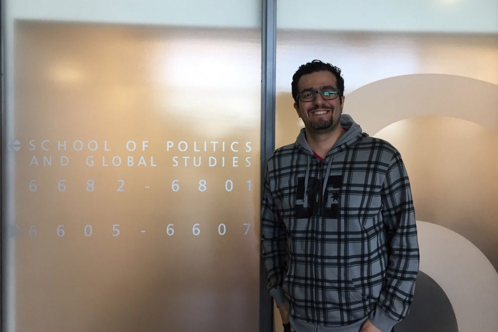 ASU political science graduate student Seyedbabak Rezaeedaryakenari poses for a photo&nbsp;on Jan. 24, 2017.