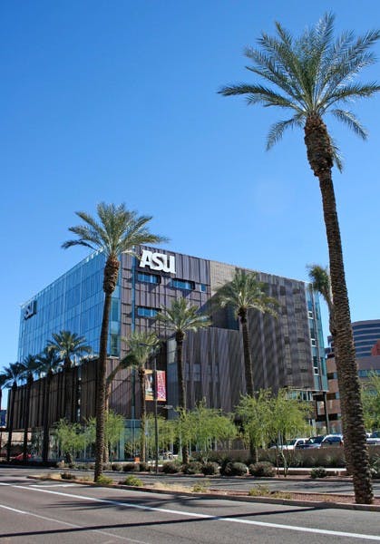 HEALTHY PARTNERSHIP: The College of Nursing and Health Innovation on the Downtown ASU campus was chosen to participate with 55 other health programs as an outreach partner with the National Institute of Mental Health.  (Photo by Lisa Bartoli)
