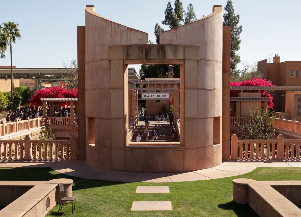 Hayden Library as pictured on Wednesday, March 16, 2016, on the Tempe campus.