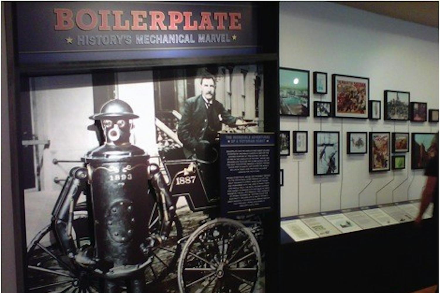 Boilerplate with his inventor, Archibald Campion. Photo by Jessica Pruett.