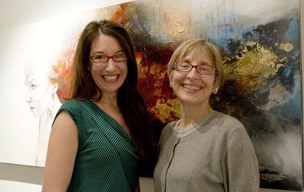 The Poem Poetry Series hosted its first event of the year at The Gallery, a coffee shop and art gallery in downtown Phoenix. Founders of the series, Nadine Lockhart and ASU English professor Rosemarie Dombrowski introduced poets and read a few of their own poems during the event. This is the group’s 6th year. (Photo by Ana Ramriez) 
 