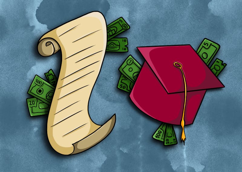 "Students who may feel overwhelmed with the heavy workload have the option of separating classes through different semesters or taking a session off." Illustration originally published Dec. 1, 2022 by: