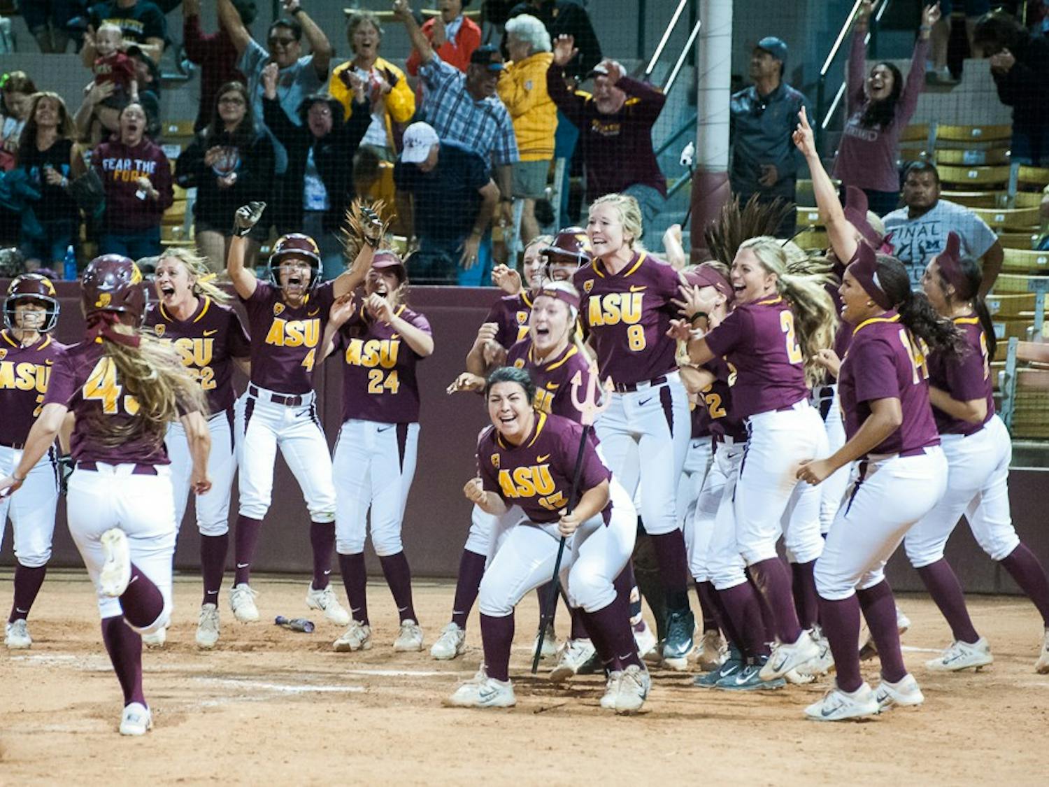 Photos: ASU Softball celebrates senior night, walk-off win