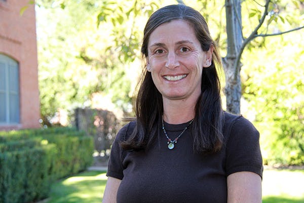 School of Life Sciences professor Dr. Leah Gerber proposed a solution, nicknamed "whale shares", to combat the poor management of whales and further efforts in whale conservation. (Photo by Becca Smouse)