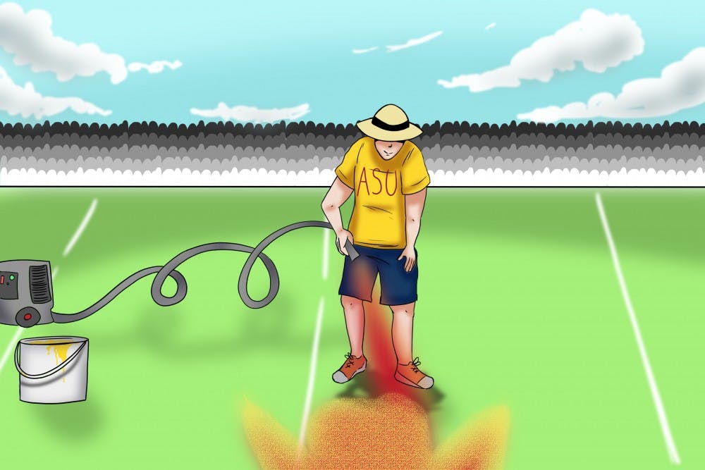 asu super bowl field painter 