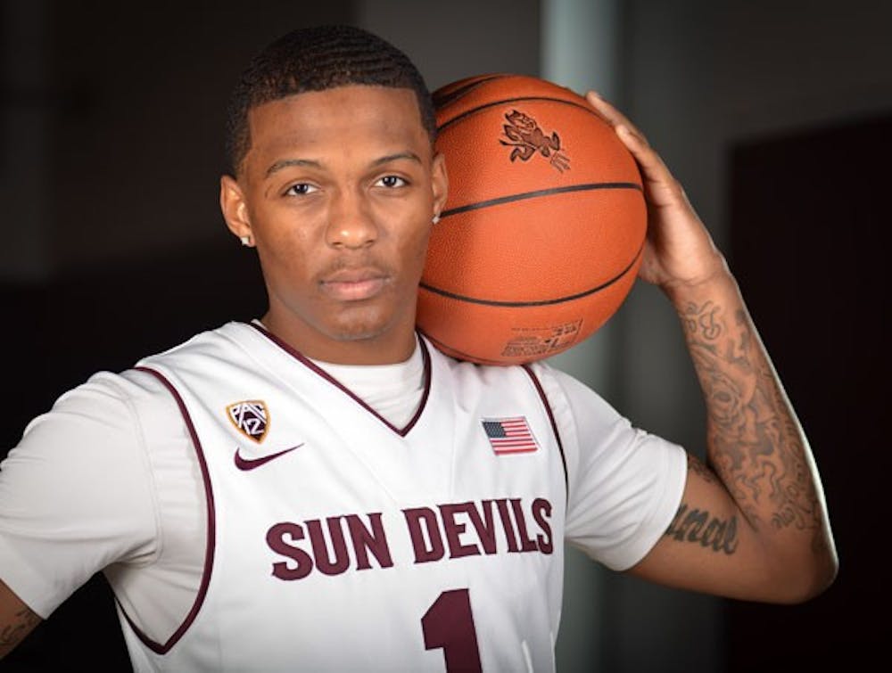 Redshirt freshman guard Jahii Carson is scheduled to make his ASU debut in the Sun Devils’ season opener against Central Arkansas on Saturday. (Photo by Aaron Lavinsky)