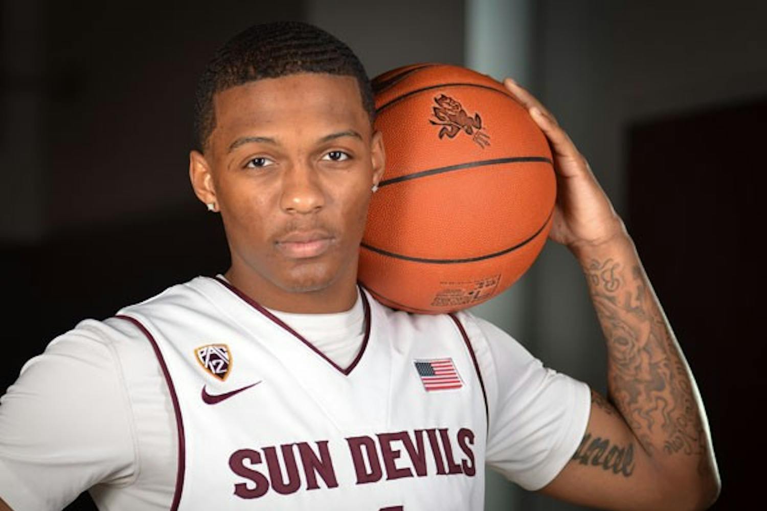 Redshirt freshman guard Jahii Carson is scheduled to make his ASU debut in the Sun Devils’ season opener against Central Arkansas on Saturday. (Photo by Aaron Lavinsky)