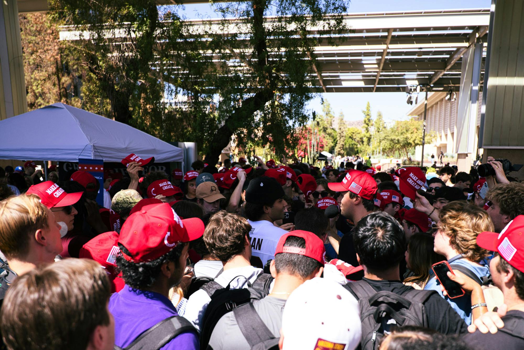 Gallery: Charlie Kirk and Kari Lake meet with ASU students during voter registration drive