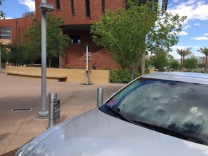 Matt Weser, ASU Computer Systems Engineering Alumni in his Lyft car on Mar. 25, 2017