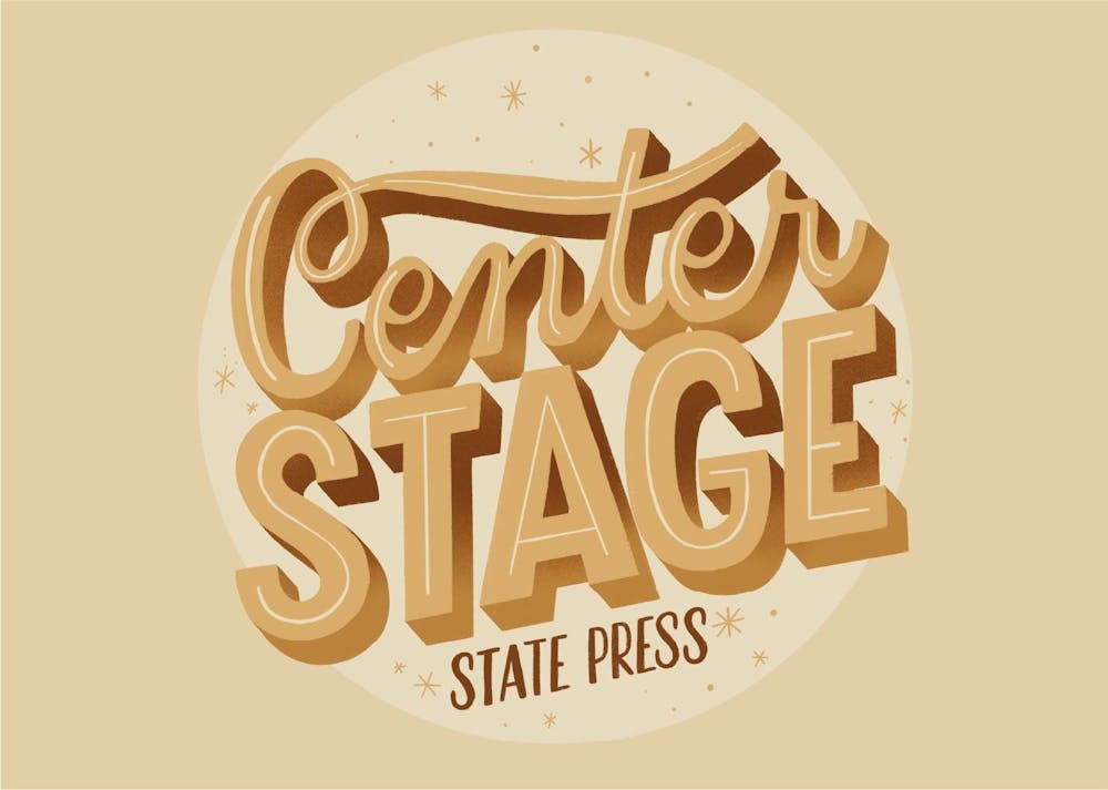The logo for Center Stage, a State Press podcast.