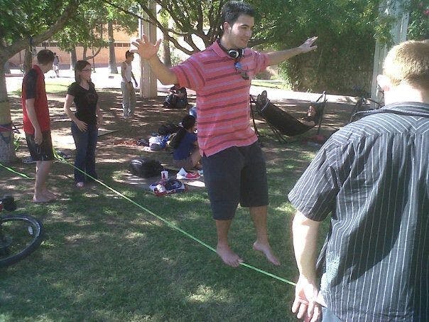 Sanchez hangs ten. Photo by Brendan Capria.