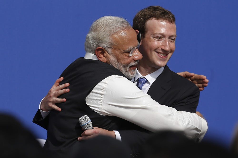 US NEWS MODI-FACEBOOK 6 SJ