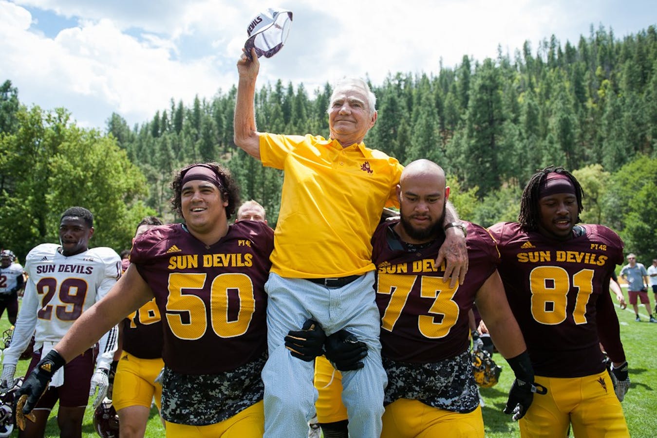 Photos ASU football wraps up Camp Tontozona with scrimmage The