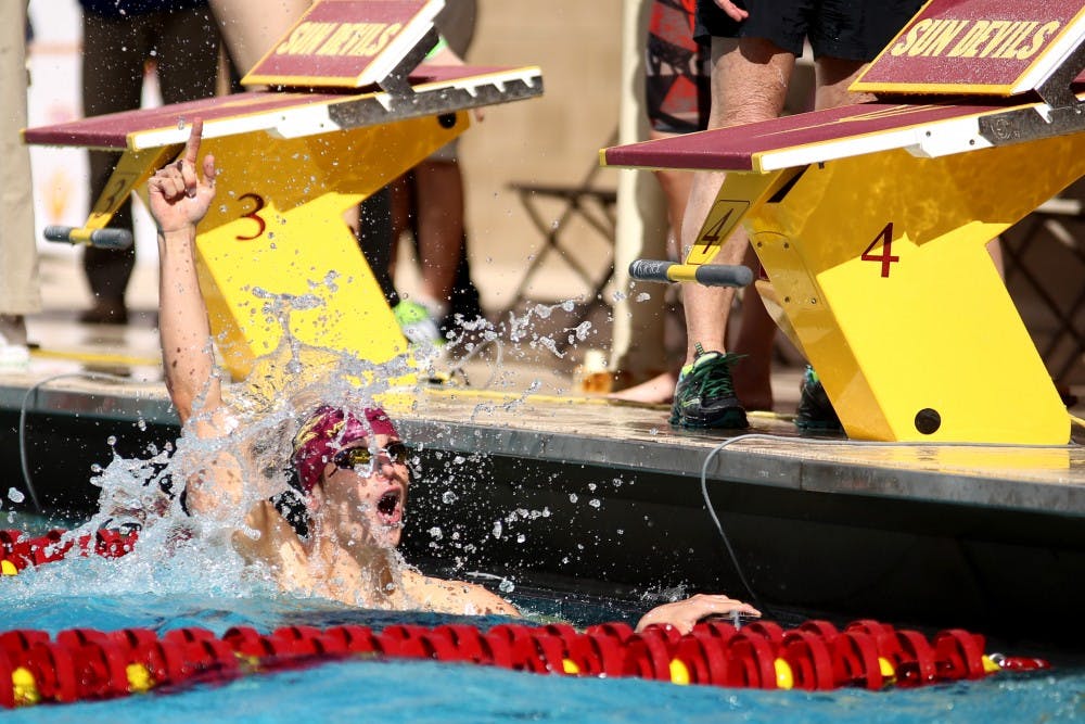 Richard Bohus celebrates record breaking