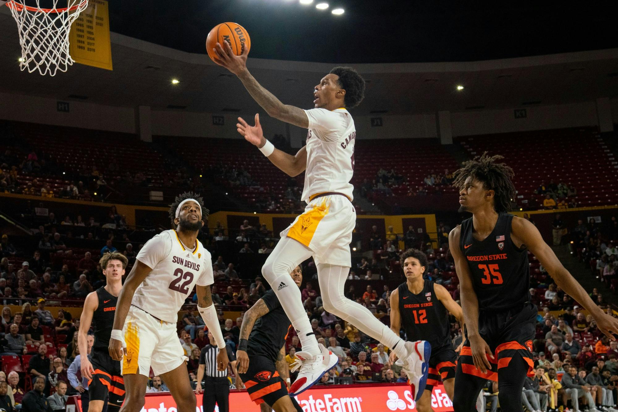 Half court buzzer beater saves day and perhaps ASU s season in