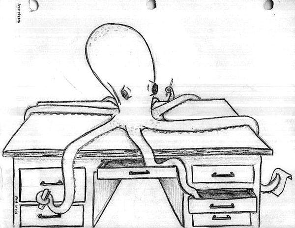 Bonus! Octopi actually make for very cooperative models. 