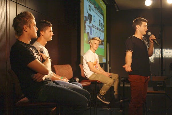 MTV AT ASU: The cast of MTV reality show “The Buried Life” discussed experiences and their time on the road asking strangers, "What do you want to do before you die?" on Thursday night in the Memorial Union. (Photo by Nina Raad | Undergraduate Student Government)