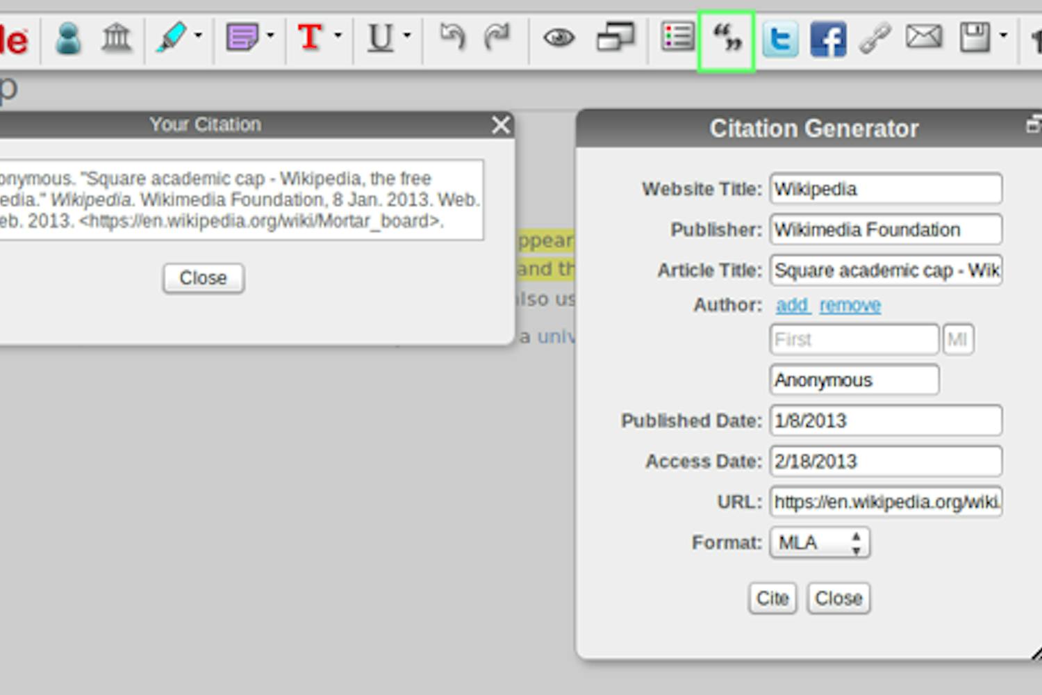The Student Edition of scrible will bring features like a citation generator and larger storage space. Screenshot by Courtland Jeffrey