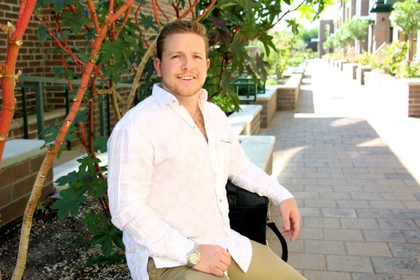 Zac Ziebarth with his team will be launching Smart Roots Global on Sept 30, 2014. He is a Cronkite graduate and the idea sprung from a study abroad trip in South Africa. (Photo by Tynin Fries)