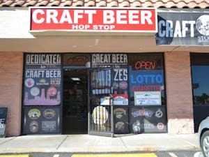 The Craft Beer Hop Stop in Phoenix sells a variety of beers.