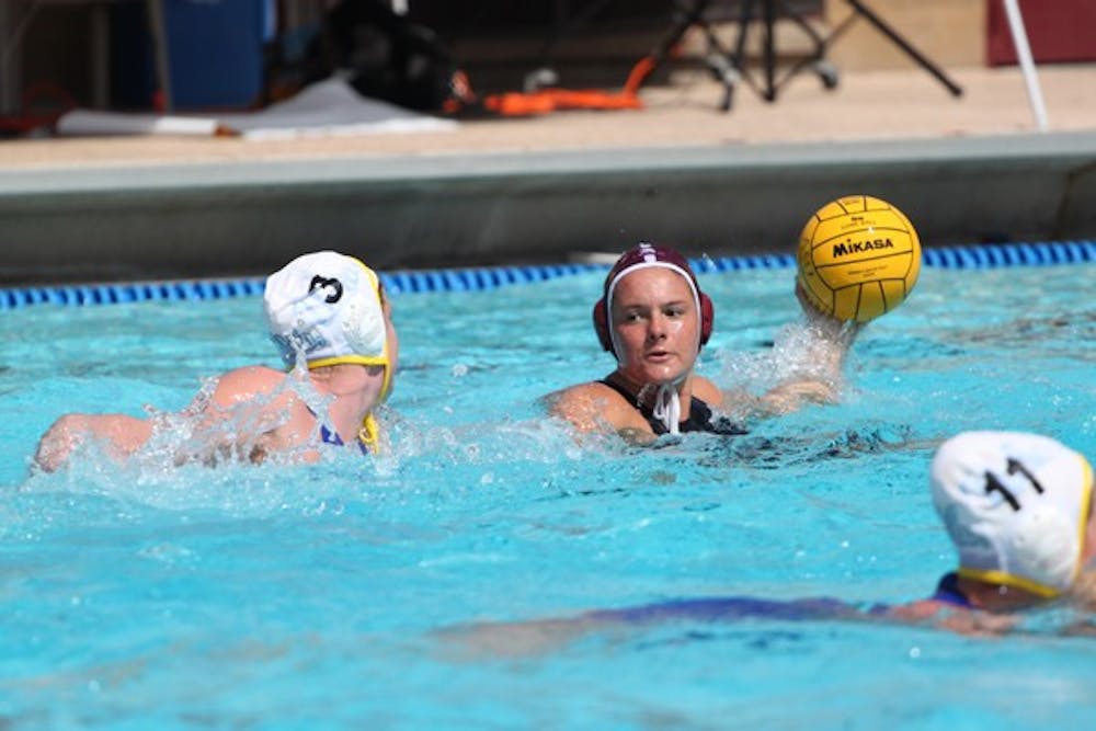 Short Break: ASU senior attacker Lynlee Smith looks for an open pass against Cal Baptist on March 5 in Tempe. The Sun Devils have time to improve on their weaknesses thanks to a week off before their next game. (Photo by Beth Easterbrook)