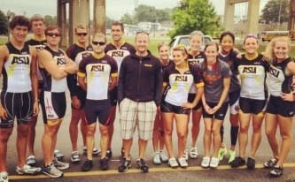 ASU Triathlon Club's 2012 team. Photo courtesy of Sun Devil Triathlon Club.