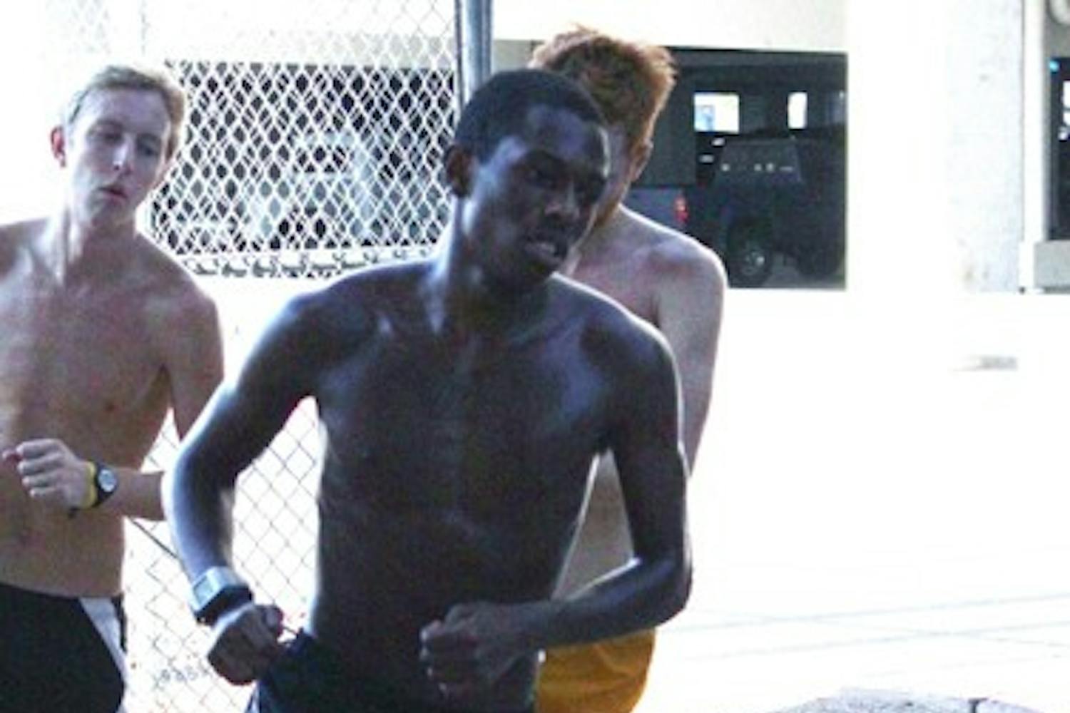 EAST TO WISCONSIN: ASU redshirt junior Darius Terry runs during a practice earlier in the season. The Sun Devils head to Madison for the Wisconsin Invite, one of the biggest meets of the year, on Friday. (Photo by Beth Easterbrook)