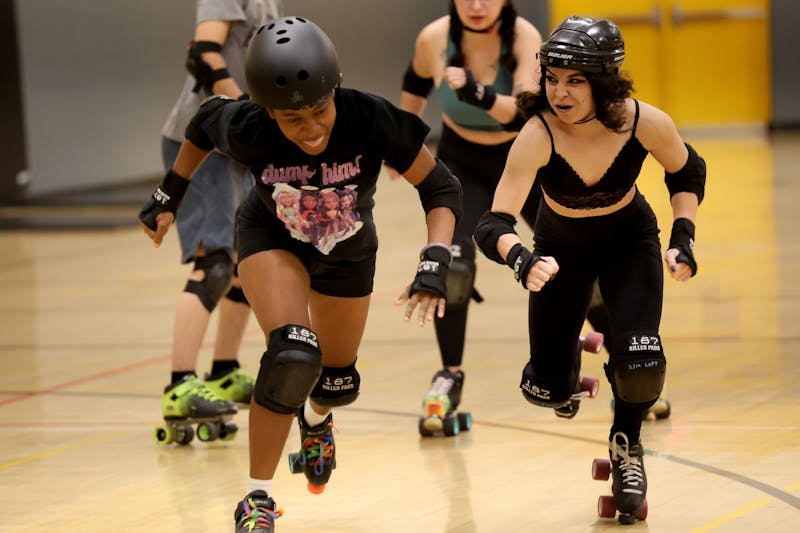 ASU Derby Devils practice at the Sun Devil Fitness Complex Gold Gym on Monday, Feb. 21, 2026, in Tempe.