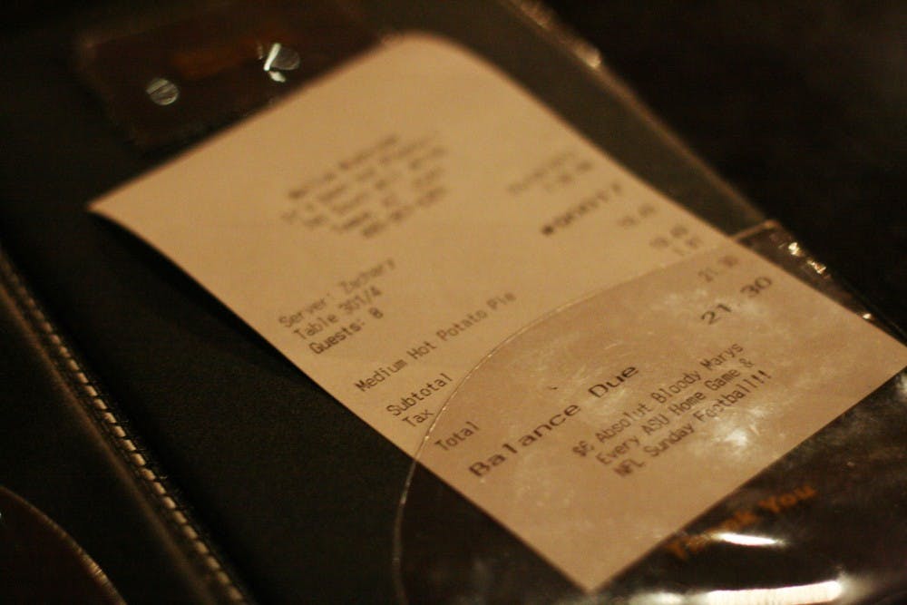 Tipping is an essential when dining out.
Photo by Perla Farias
