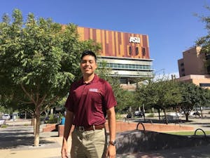 USG Downtown&nbsp;Sen. Oscar Hernandez poses for a portrait on Friday, Sept. 23, 2016 in downtown Phoenix's Civic Space Park.&nbsp;