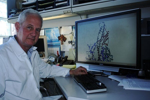 School of Life Sciences professor Wayne Frasch was named 2012 Innovator of the Year for creating a nanodevice that can detect infectious diseases. (Photo by Manikandan Vijayakumar)