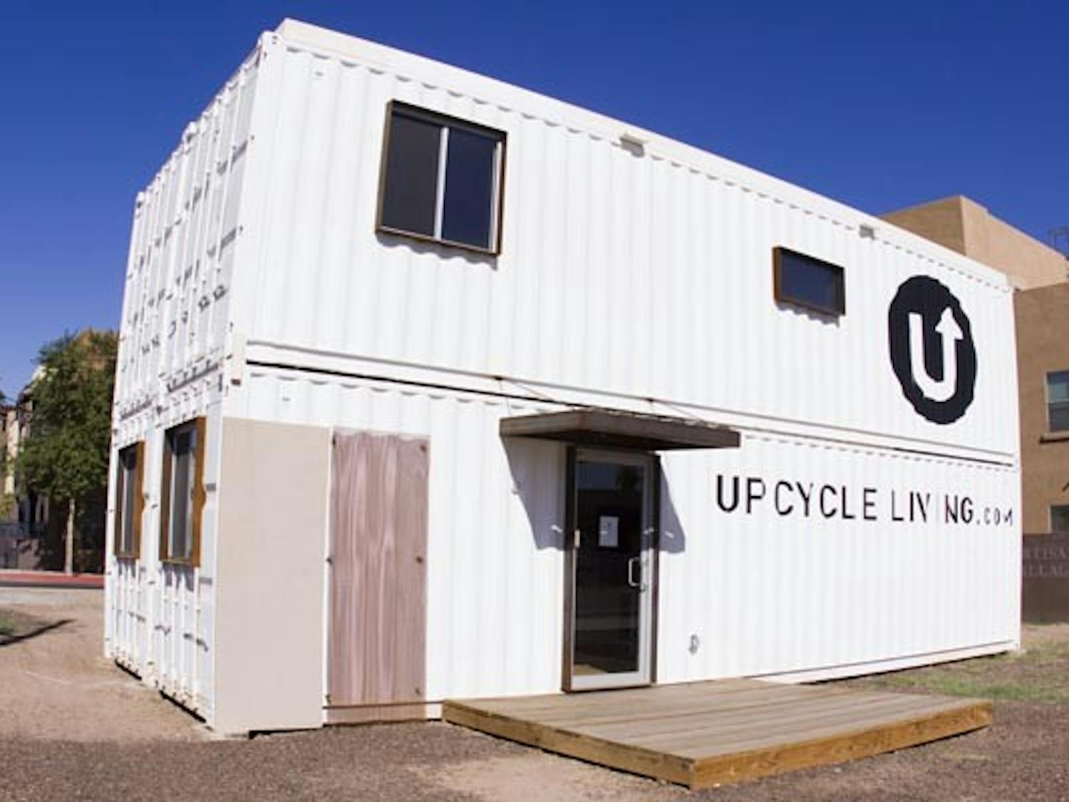 RECYCLED MATERIALS: Upcycle Living in Phoenix takes old shipping containers and transforms them into green, affordable living quarters. The group is committed to providing simple, quality products through intelligent design. (Photo by Annie Wechter)
