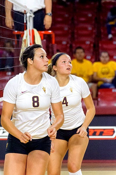ASU Volleyball vs Mt Royal U, Sept. 4 2014