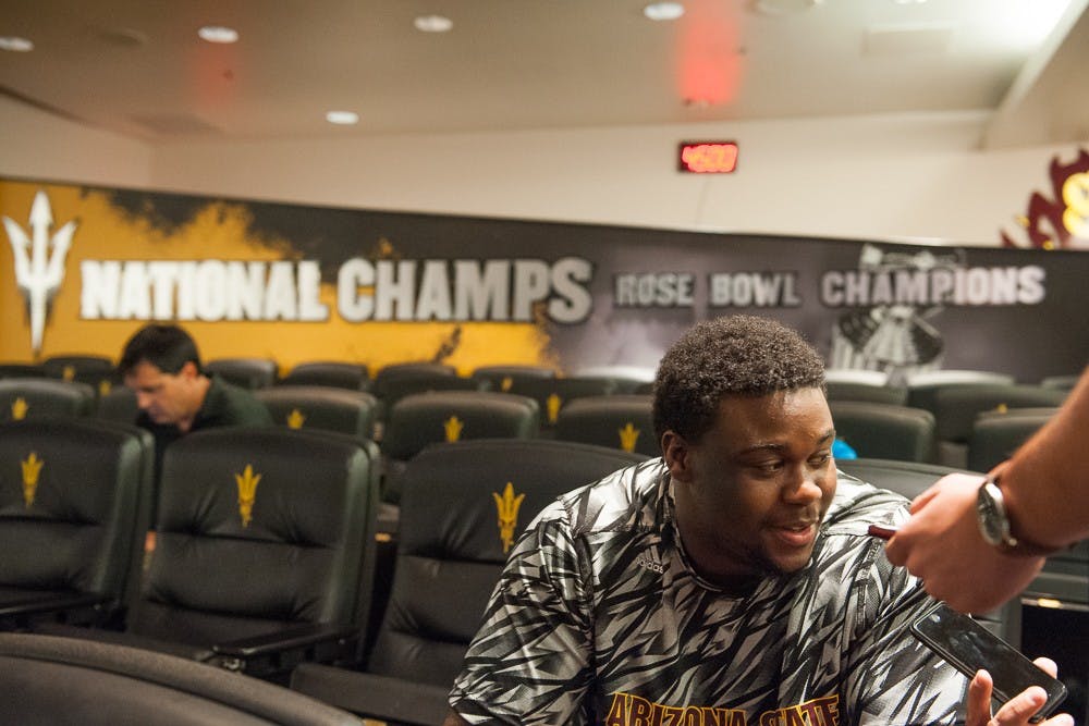 Football media day 009 Tashon Smallwood