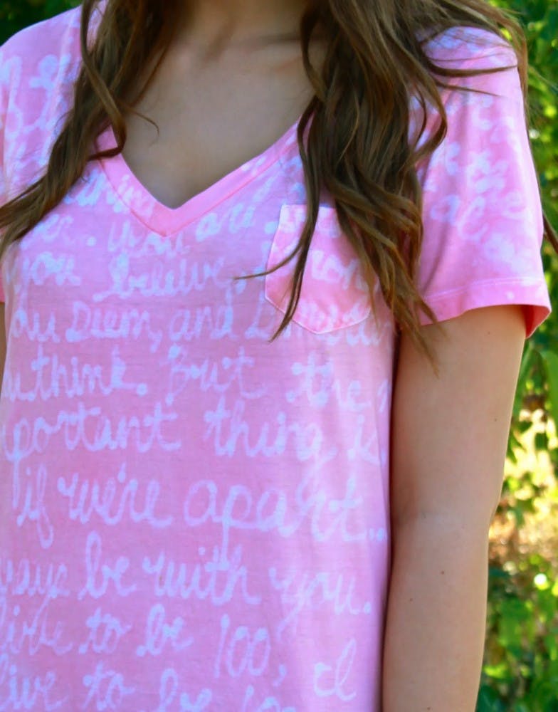 A watermark T-shirt. Photo from u-createcrafts.com.