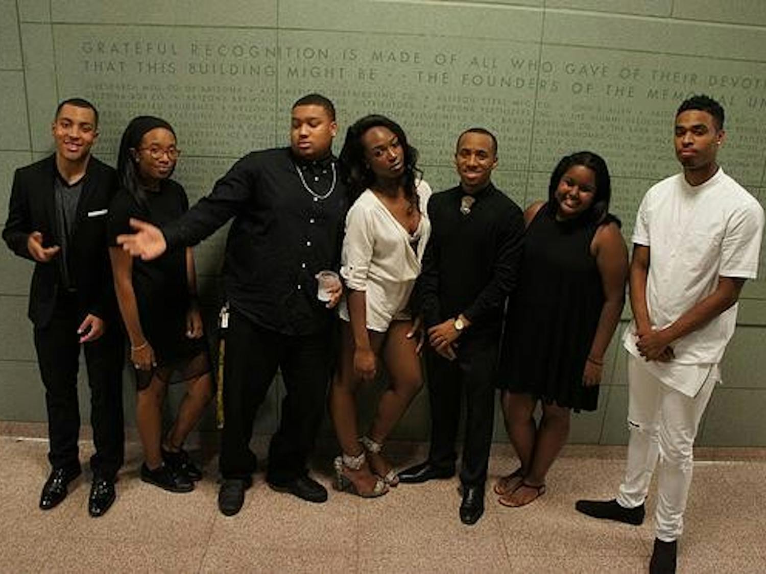 The executive board of ASU's NAACP chapter poses for a portrait.