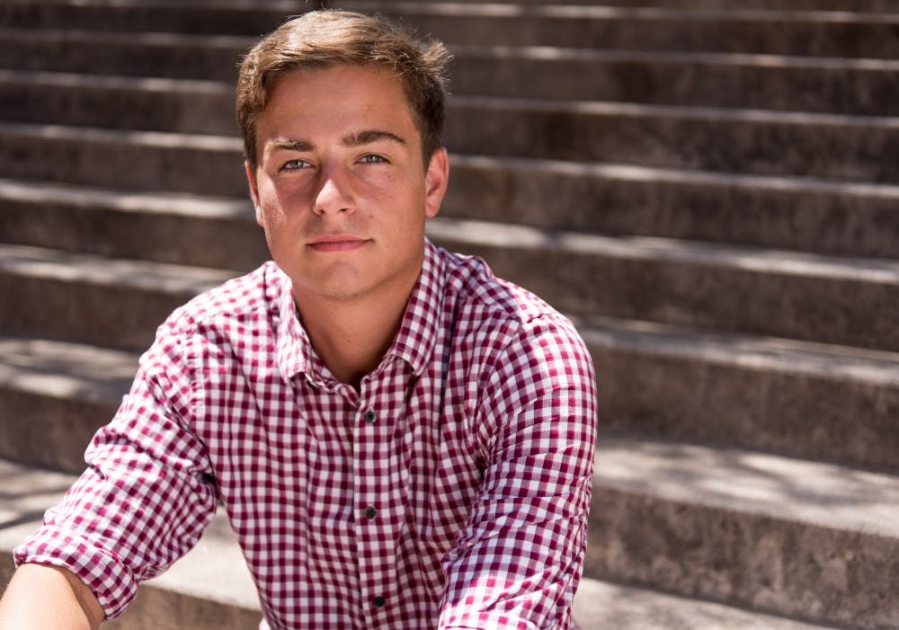 Nic Gerard, a junior global studies major, created the Super PAC Devils for Good. Portrait taken taken on Sept. 2, 2016 on the ASU Tempe campus.