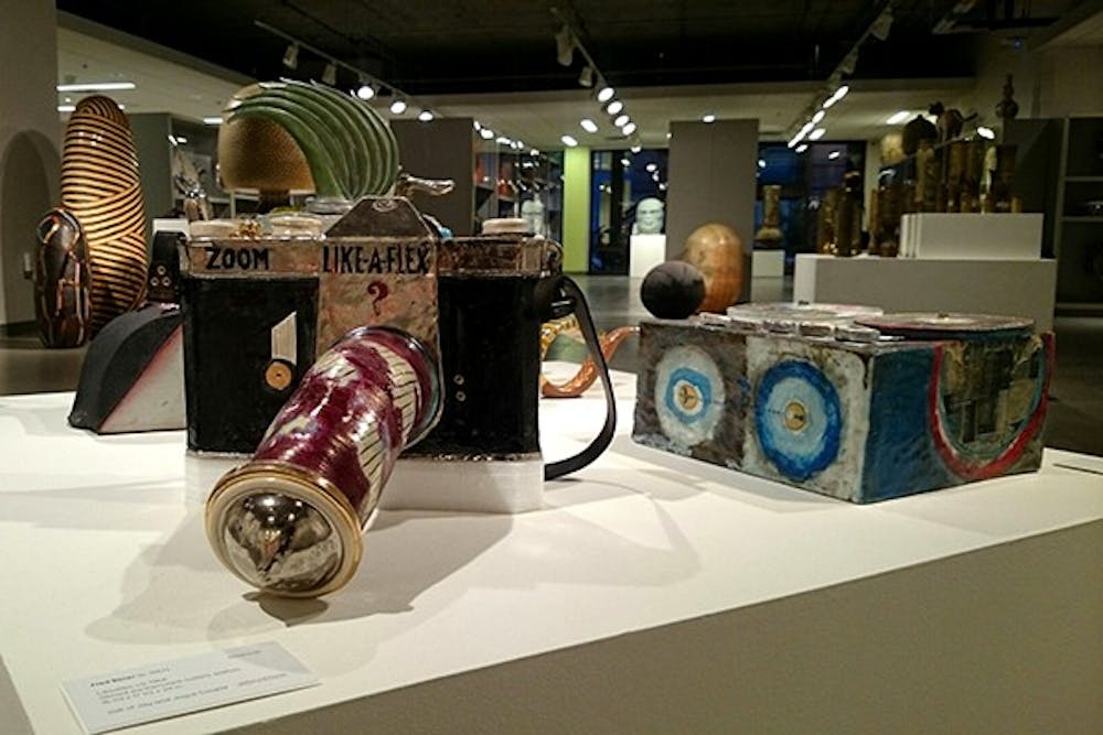 "Likeaflex", a piece from 1968 by Fred Bauer, gift of Jay and Joyce Cooper, is displayed at the "These are Some of my Favorite Things" art gallery At ASU Brickyard Museum. (Photo by Stephanie Specht)
