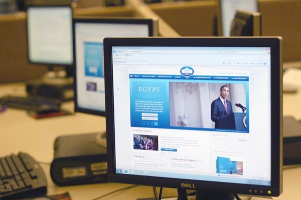 FEEDBACK: "Advise the Advisor," a new program released by the White House, allows students to give comments, feedback and suggestions pertaining to issues such as innovation and the nation's economic status.  (Photo by Rosie Gochnour)