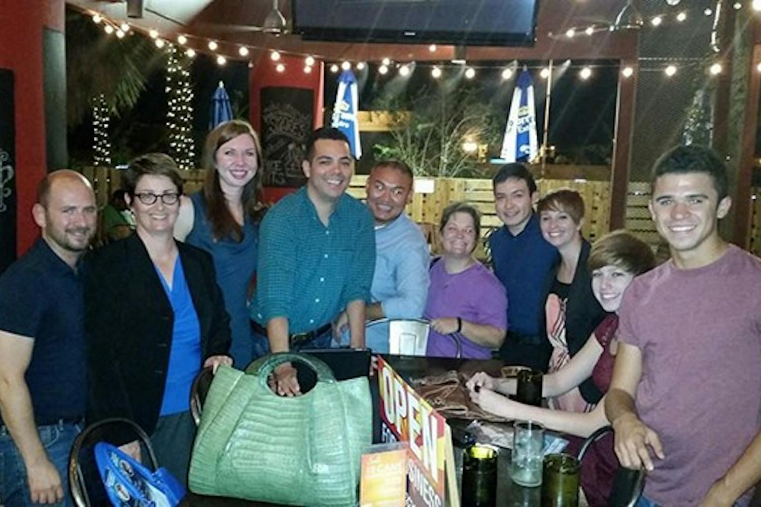 A group of supporters of Prop 475 gather at Salut Kitchen Bar for a post-election party. (Photo Courtesy of Sheila Kloefkorn)