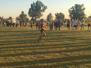 ASU redshirt senior C.J. Albertson runs during the ASU Invitational on Oct. 21, 2016 in Tempe, Arizona.&nbsp;